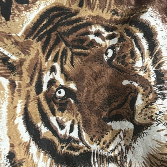 FUDA INTERNATIONAL 100% Silk Vintage 90’s Cheetah‎ Lion Bomber Jacket size M L - Picture 6 of 9